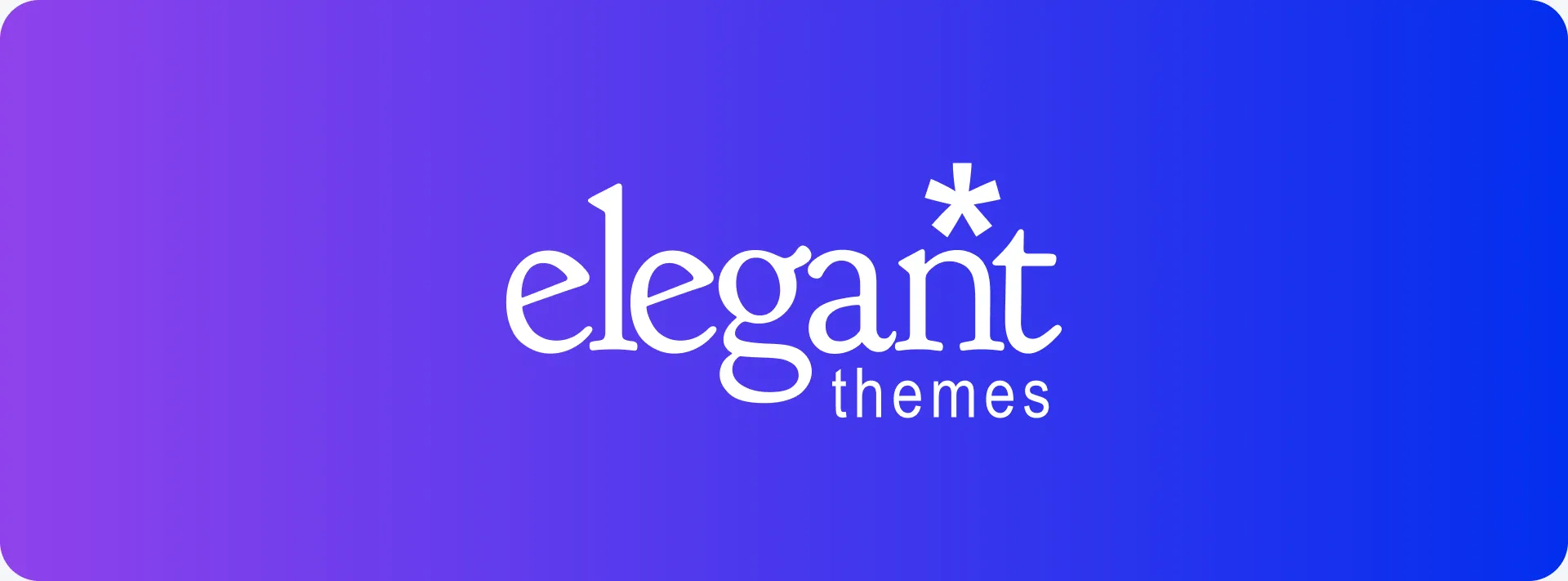 Elegant Themes logo on a purple to blue gradient