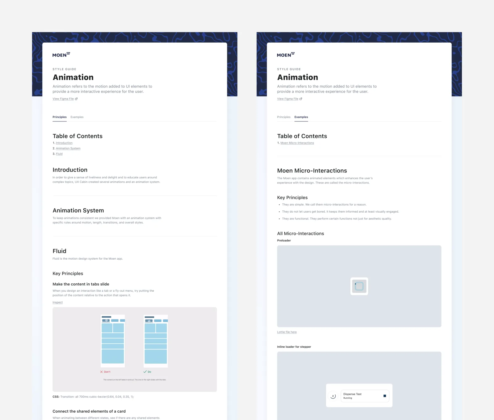 Moen — Animation Design Guidelines: Duration, Easing, and Transitions