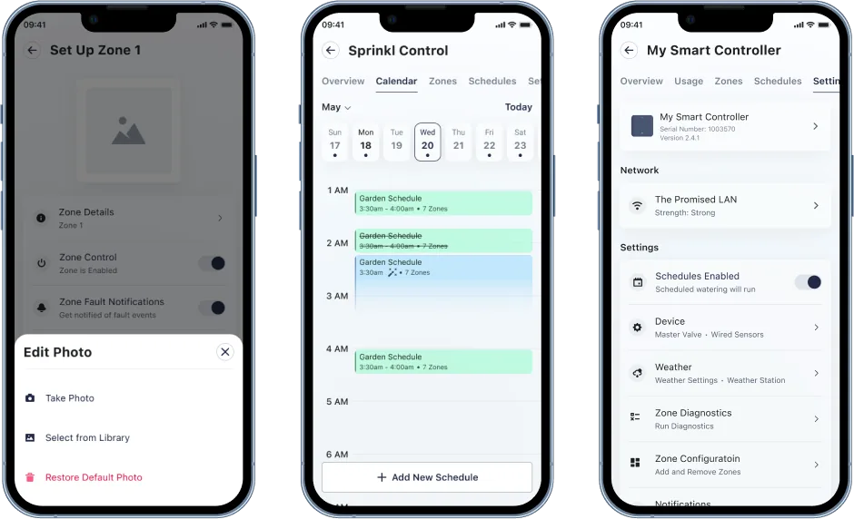 Moen — Interface Variations Showing Design Consistency